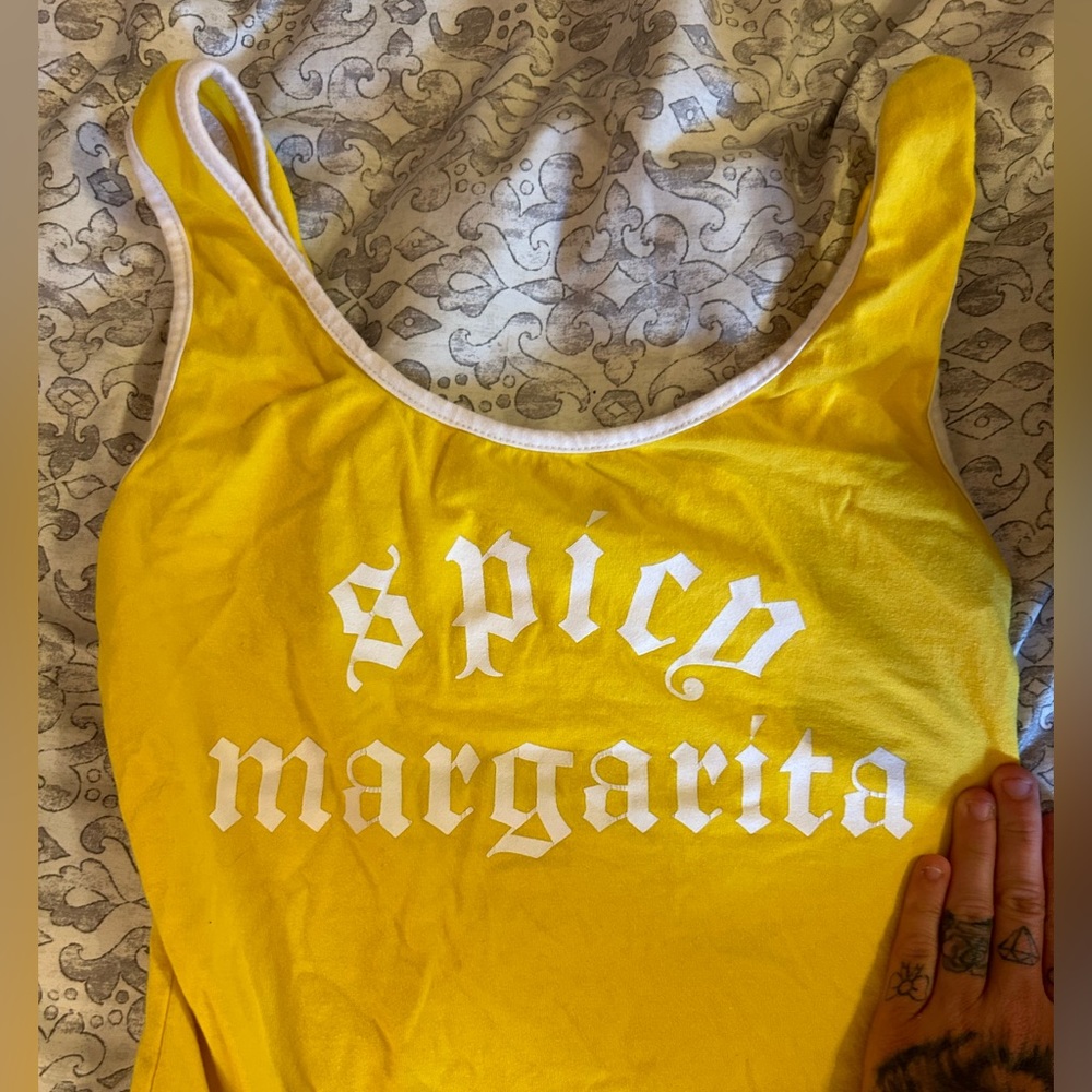 Yellow bodysuit